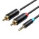 Cable Audio 3.5mm to 2x RCA Vention BCLBH 2m Black paveikslėlis 1