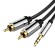 Cable Audio 3.5mm Male to 2x RCA Male Vention BCFBG 1.5m Black image 2