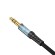 Cable Vipfan L11 mini jack 3.5mm AUX, 1m, gold plated (grey) image 4