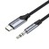 Cable Audio USB-C to 3,5mm mini jack 1m black image 2