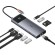 Adapter Hub 10in1 Baseus 2x HDMI, USB-C, 3xUSB-A+RJ45+SD/TF, PD  (grey) image 5