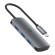 Hub 6in1 USB-C do 3x USB, USB-C, SD Card, Micro SD Card Cygnett SlimMate 100W (grey) image 1