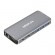 MOKiN 10 in 1 Adapter Hub USB-C to 3x USB 3.0 + USB-C charging + HDMI + 3.5mm audio + VGA + 2x RJ45 + Micro SD Reader (silver) image 1
