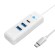 Orico Hub Adapter USB-C to 2x USB 3.0 + USB-C, 5 Gbps, 0.15m (White) paveikslėlis 2