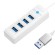 Orico Hub Adapter USB to 4x USB 3.0, 5 Gbps, 0.15m (White) фото 2