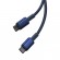 Cable USB-C do USB-C Baseus Tungsten Gold, 100W, 1m (niebieski) paveikslėlis 5