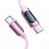 Cable USB-C to USB-C Toocki TXCTT1- XX04-B2, 2m, FC 100W (pink) фото 2