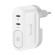 Wall charger with light Budi 326DE, 2xUSB-C, 40W, (white) фото 1