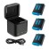 Telesin 3-slot charger Box + 3 batteries for GoPro Hero 12 / 11 / 10 / 9 image 1