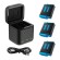 Telesin 3-slot charger Box + 3 batteries for GoPro Hero 12 / 11 / 10 / 9 paveikslėlis 1