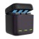 Telesin 3-slot charger box for GoPro Hero 9 / Hero 10 / Hero 11 / Hero 12 + 2 batteries (GP-BNC-901) image 2
