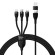3in1 USB cable Baseus Flash Series 2, USB-C + micro USB + Lightning, 100W, 1.2m (black) image 2