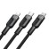 3in1 USB to USB-C / Lightning / Micro USB Cable, Mcdodo CA-0930, 6A, 1.2m (Black) paveikslėlis 2