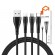 3in1 USB to USB-C / Lightning / Micro USB Cable, Mcdodo CA-6960, 1.2m (Black) paveikslėlis 3
