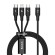 Baseus Rapid Series 3-in-1 cable USB-C For M+L+T 20W 1.5m Black image 1