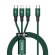Baseus Rapid Series 3-in-1 cable USB-C For M+L+T 20W 1.5m (Green ) фото 2
