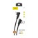 Foneng X70 Angled USB to USB-C cable, 3A, 1m (black) image 2