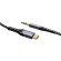 Port Audio Cable 3,5 mm mini jack / USB Type-C / 2m Joyroom SY-A03 (black) image 2
