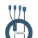USB cable 3in1 Baseus Superior Series, USB to micro USB / USB-C / Lightning, 3.5A, 1.5m (blue) image 2
