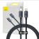 Baseus Crystal cable USB-C to Lightning, 20W, PD, 1.2m (black) фото 1