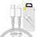Baseus High Density Braided Cable Type-C to Lightning, PD,  20W, 1m (white) фото 9