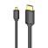 HDMI-D Male to HDMI-A Male Cable Vention AGIBF 1m, 4K 60Hz (Black) image 2