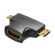 Adapter 2in1 HDMI to Micro/Mini HDMI Vention AGFB0 4K 30Hz (black) image 2