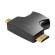 Adapter 2in1 HDMI to Micro/Mini HDMI Vention AGFB0 4K 30Hz (black) image 3