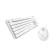 Wireless keyboard + mouse set MOFII Sweet 2.4G (white) image 1