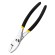 Slip Joint Pliers Deli Tools EDL25510 10'' (black&yellow) image 1