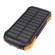 Choetech B658 Solar power bank 2x USB 10000mAh Qi 5W (black-orange) paveikslėlis 1