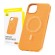 Magnetic Phone Case for iPhone 15 Pro Baseus Fauxther Series (Orange) image 1