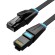 Flat Network Cable UTP CAT6 Vention IBJBF RJ45 Ethernet 1000Mbps 1m Black paveikslėlis 2