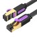 Flat Network Cable UTP CAT7 Vention ICABD RJ45 Ethernet 10Gbps 0.5m Black image 1