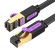 Flat Network Cable UTP CAT7 Vention ICABJ RJ45 Ethernet 10Gbps 5m Black image 1