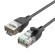 Network Cable UTP CAT6A Vention IBIBH RJ45 Ethernet 10Gbps 2m Black Slim Type фото 1