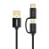 2in1 USB cable Choetech USB-C / Micro USB,  (black) фото 3