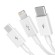 Quick Charge USB to M+L+C  Baseus Superior Data 3.5A 1m (White) image 3