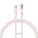 Fast Charging cable Baseus USB-A to Lightning Explorer Series 1m, 2.4A (pink) image 2