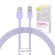 Fast Charging cable Baseus USB-A to Lightning Explorer Series 1m 2.4A (purple) paveikslėlis 1