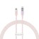 Fast Charging cable Baseus USB-C to Lightning  Explorer Series 1m, 20W (pink) фото 2
