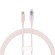 Fast Charging cable Baseus USB-C to Lightning  Explorer Series 1m, 20W (pink) image 3