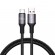 Fast Charging cable Rocoren USB-A to USB-C Retro Series 1m 100W (grey) image 1