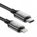 Fast Charging cable Rocoren USB-C to Lightning Retro Series 1m (grey) фото 2