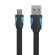 Płaski kabel USB 2.0 A do Mini 5 pinowy Vention VAS-A14-B100 2A 1m Czarny image 1