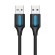 USB 2.0 cable Vention COJBC 2A 0.25m Black PVC paveikslėlis 1