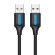 USB 2.0 cable Vention COJBD 2A 0,5 m Black PVC paveikslėlis 1