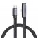 Mcdodo CA-3350 USB to USB-C angle cable, 1.2m (black) paveikslėlis 1