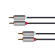 Koaksiālo kabeļi 75 Ohm, 50 Ohm un Televīzijas aksesuāri // HDMI, DVI, Audio savienotājkabeļi un aksesuāri // Kabel 2RCA-2RCA 5m Kruger&amp;Matz Basic image 1