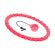 For sports and active recreation // Sport Equipment // Smart Hula Hop odchudzające koło z wypustkami i obciążeniem 50cm, różowe, REBEL ACTIVE image 1
